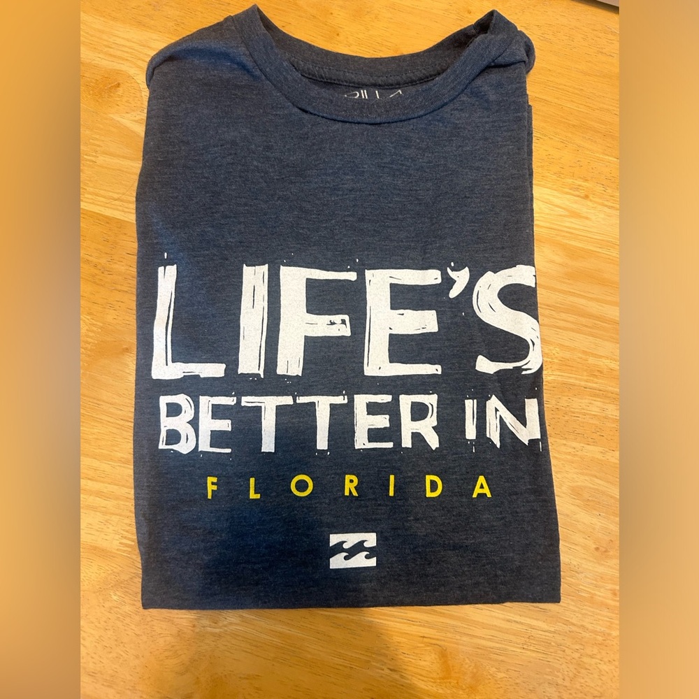 Billabong Blue Graphic Tee